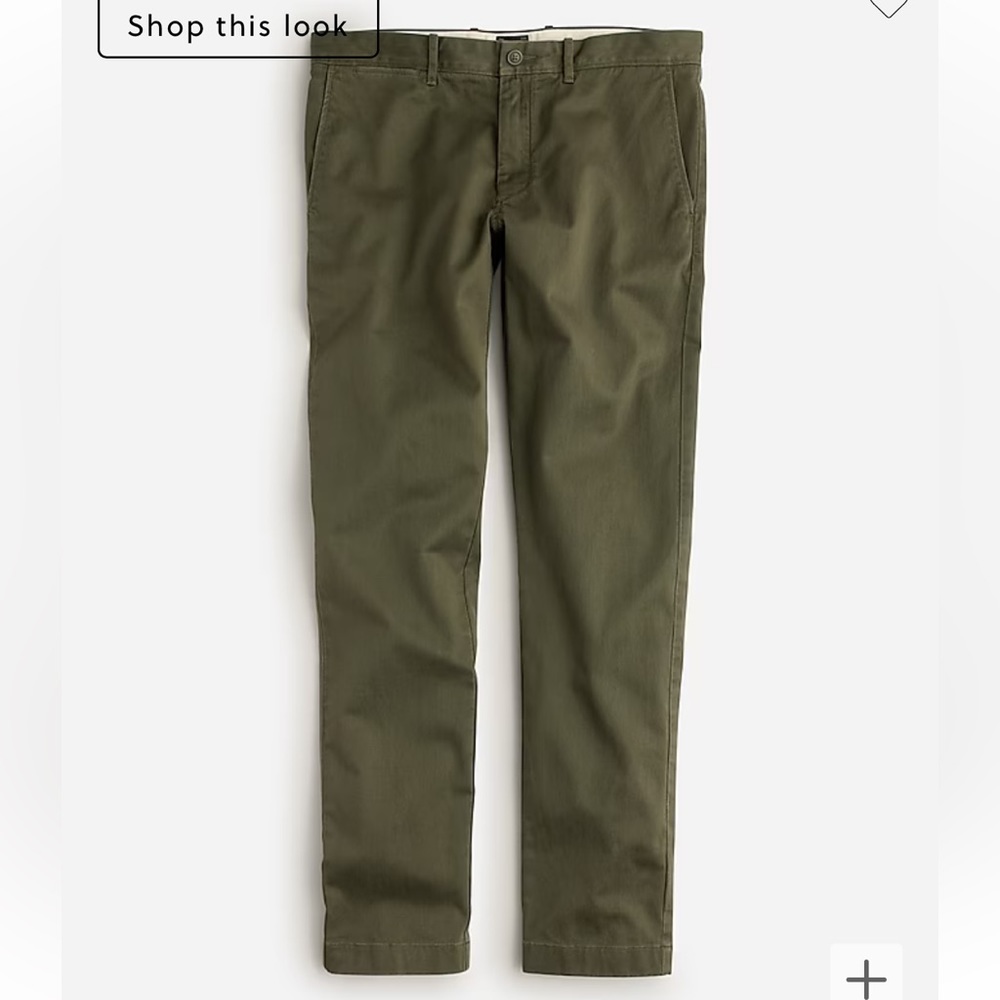 J. Crew men’s green chinos